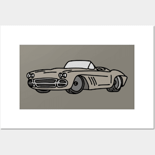 retro vintage cars Posters and Art